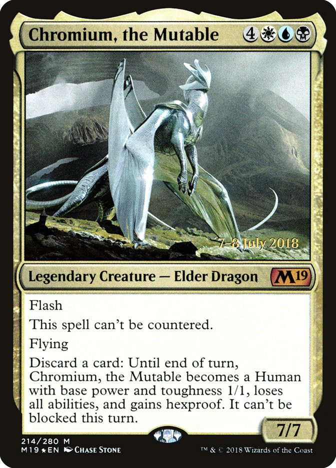 Chromium, the Mutable [Core Set 2019 Prerelease Promos] | Gate City Games LLC