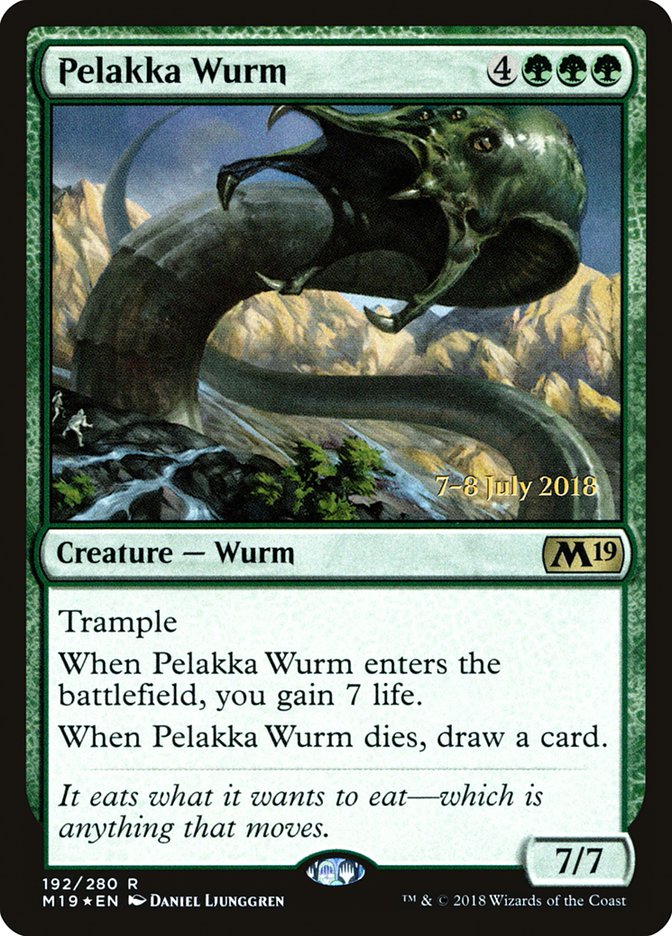 Pelakka Wurm [Core Set 2019 Prerelease Promos] | Gate City Games LLC