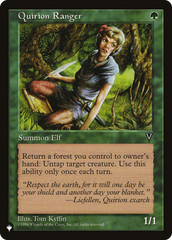 Quirion Ranger [The List Reprints] | Gate City Games LLC