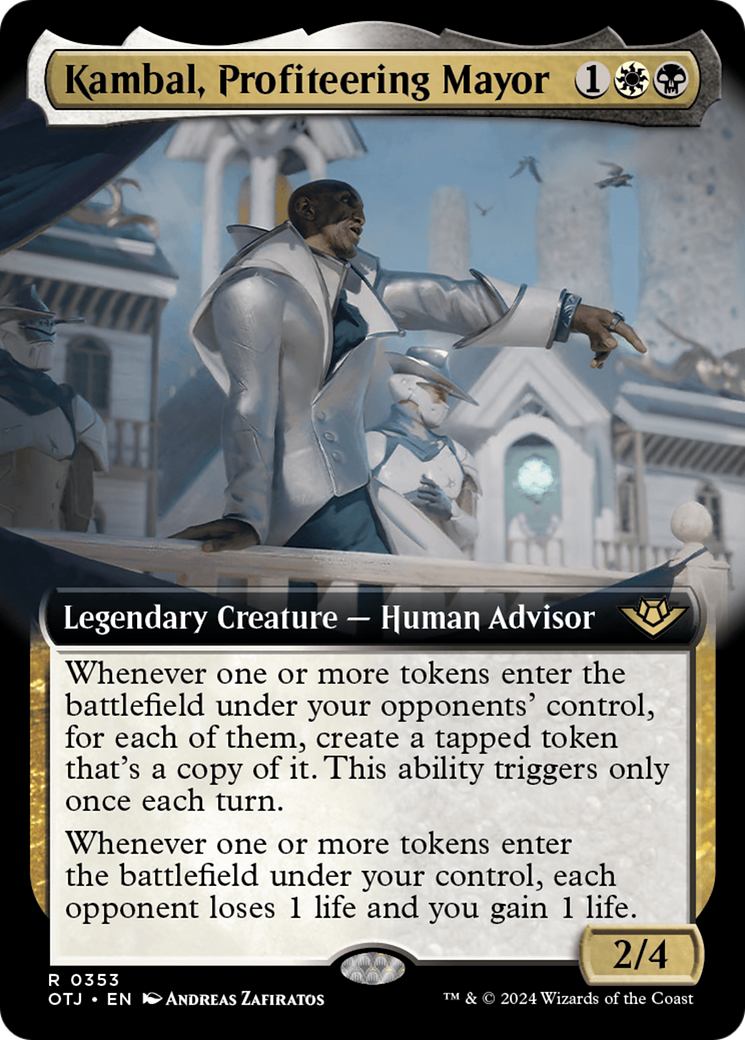 Kambal, Profiteering Mayor (Extended Art) [Outlaws of Thunder Junction] | Gate City Games LLC