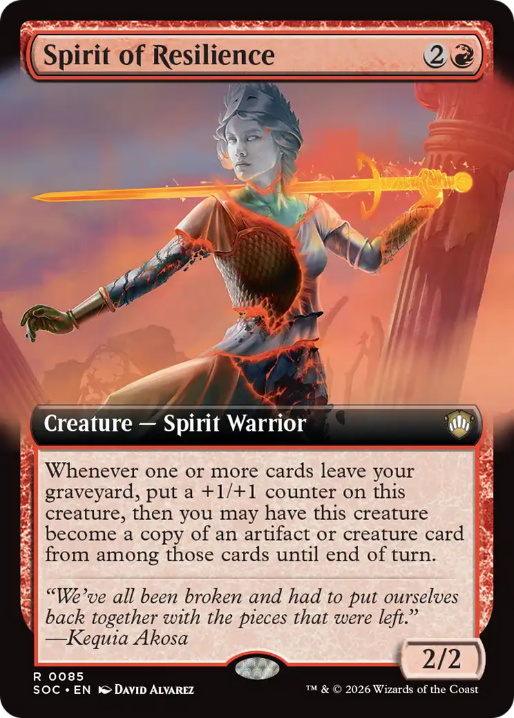 Spirit of Resilience (Extended Art) [Secrets of Strixhaven Commander] | Gate City Games LLC