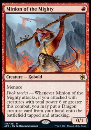 Minion of the Mighty (Promo Pack) [Dungeons & Dragons: Adventures in the Forgotten Realms Promos] | Gate City Games LLC