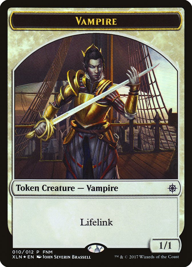 Vampire // Treasure Double-Sided Token [Friday Night Magic 2017] | Gate City Games LLC