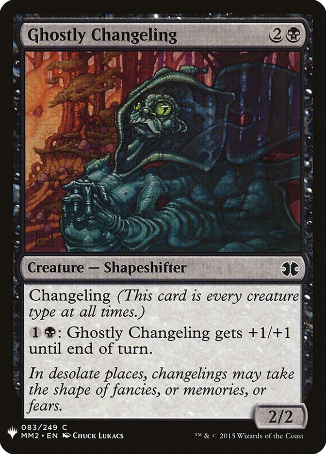 Ghostly Changeling [Mystery Booster] | Gate City Games LLC