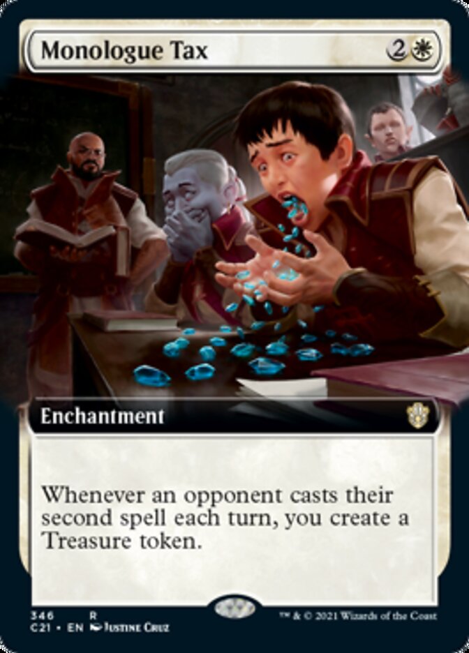 Monologue Tax (Extended Art) [Commander 2021] | Gate City Games LLC