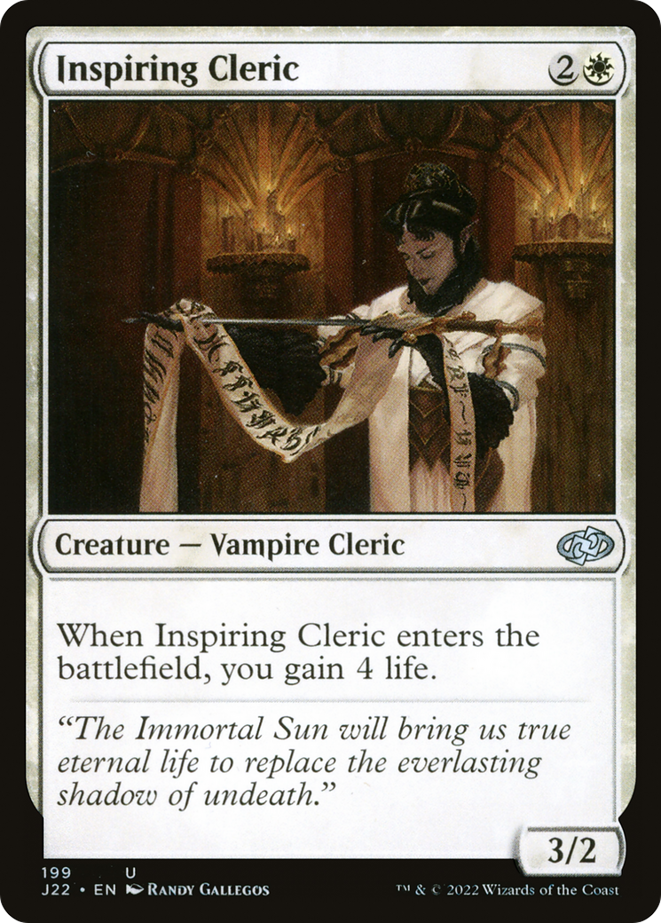 Inspiring Cleric [Jumpstart 2022] | Gate City Games LLC