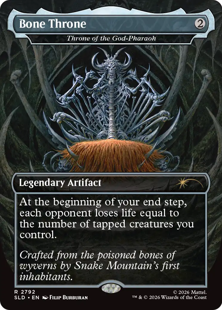 Bone Throne - Throne of the God-Pharaoh [Secret Lair Drop Series] | Gate City Games LLC