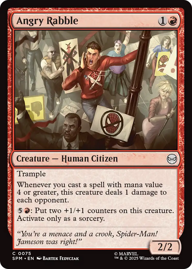 Angry Rabble [Marvel's Spider-Man] | Gate City Games LLC