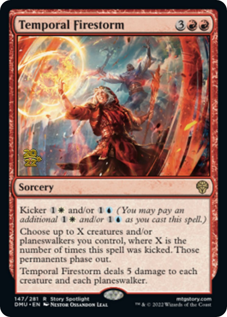 Temporal Firestorm [Dominaria United Prerelease Promos] | Gate City Games LLC