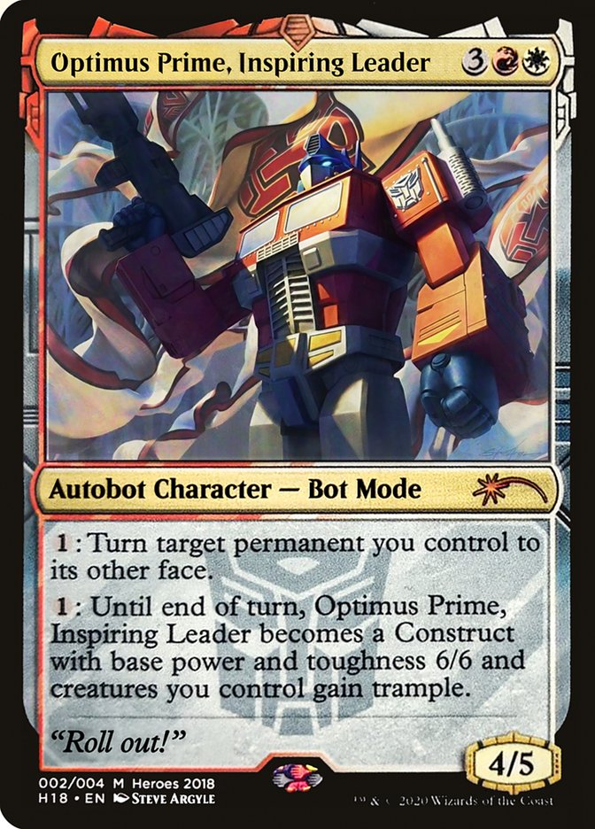 Optimus Prime, Inspiring Leader [Heroes of the Realm 2018] | Gate City Games LLC