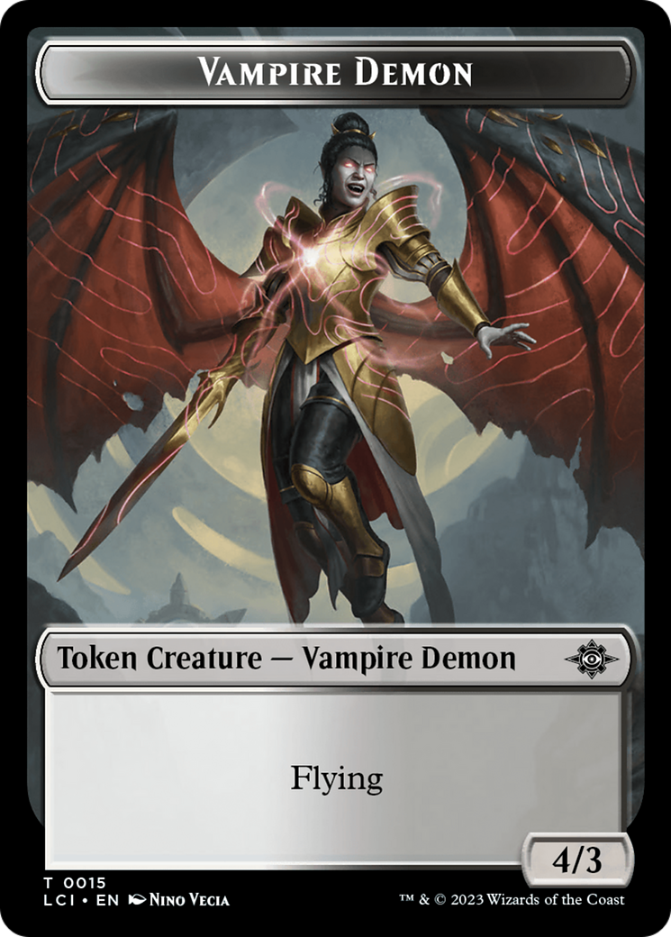 Gnome // Vampire Demon Double-Sided Token [The Lost Caverns of Ixalan Tokens] | Gate City Games LLC