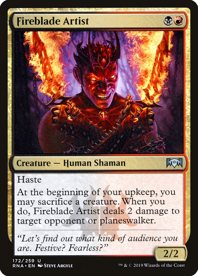 Fireblade Artist [Ravnica Allegiance] | Gate City Games LLC