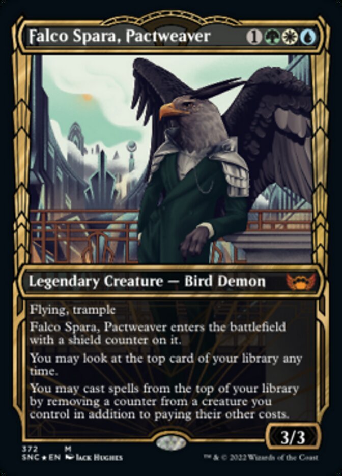 Falco Spara, Pactweaver (Showcase Golden Age Gilded Foil) [Streets of New Capenna] | Gate City Games LLC