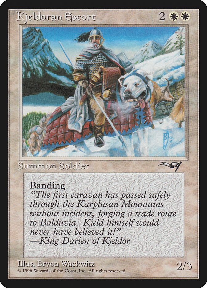 Kjeldoran Escort (Mountain Background) [Alliances] | Gate City Games LLC