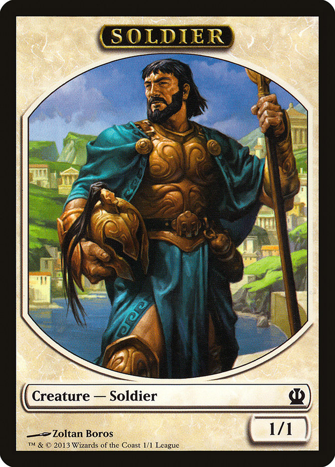Soldier Token (Zoltan Boros) [League Tokens 2013] | Gate City Games LLC