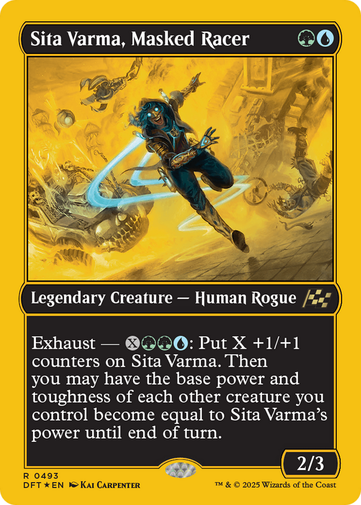 Sita Varma, Masked Racer (First-Place Foil) [Aetherdrift] | Gate City Games LLC
