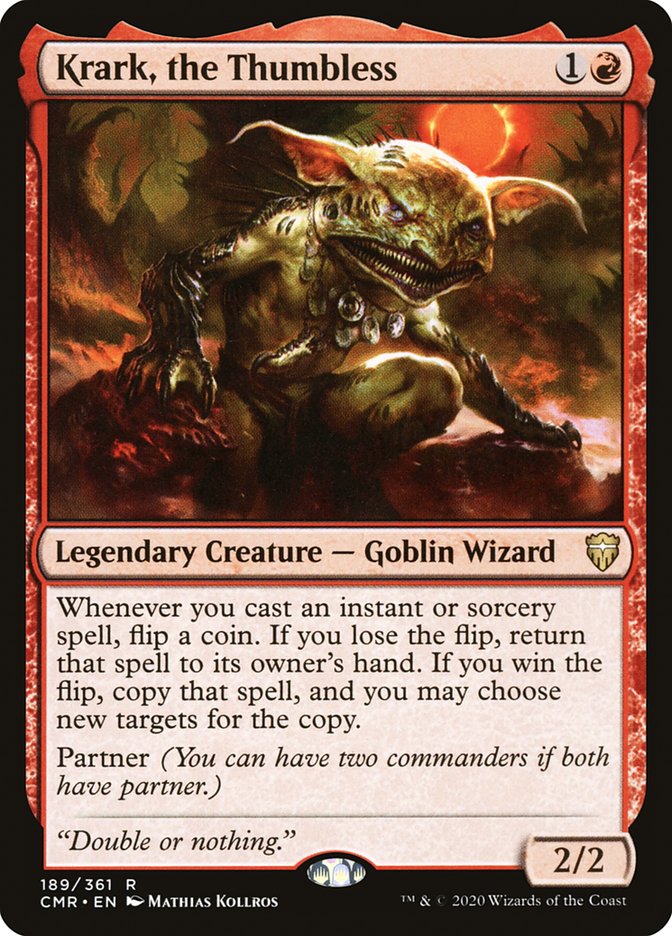 Krark, the Thumbless [Commander Legends] | Gate City Games LLC