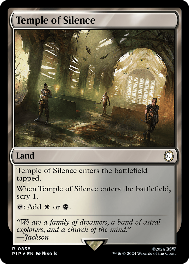 Temple of Silence (Surge Foil) [Fallout] | Gate City Games LLC