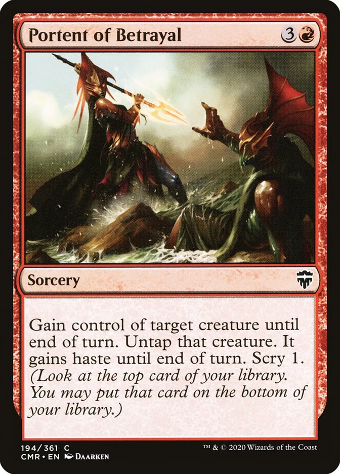 Portent of Betrayal [Commander Legends] | Gate City Games LLC