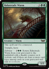 Balustrade Wurm [Duskmourn: House of Horror] | Gate City Games LLC