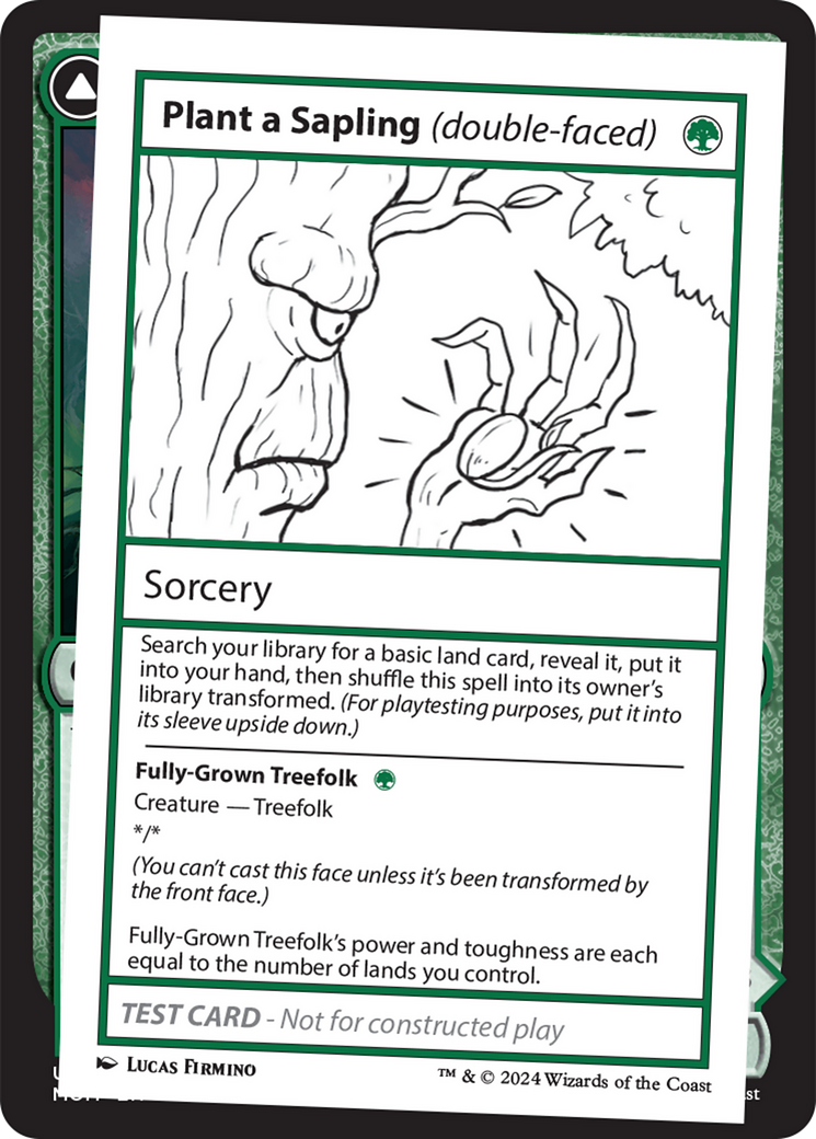 Plant a Sapling (double-faced) [Mystery Booster 2 Playtest Cards] | Gate City Games LLC