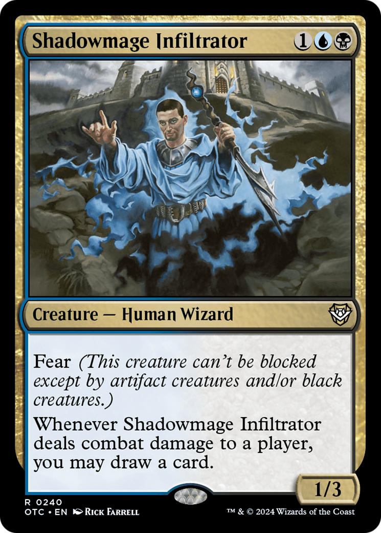 Shadowmage Infiltrator [Outlaws of Thunder Junction Commander] | Gate City Games LLC