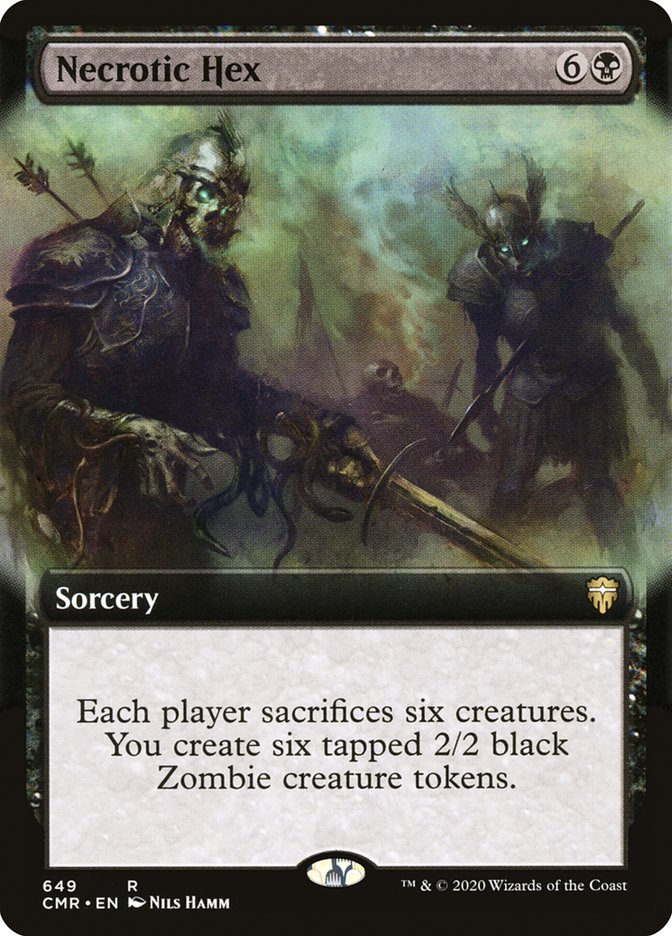 Necrotic Hex (Extended Art) [Commander Legends] | Gate City Games LLC