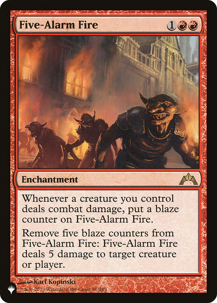 Five-Alarm Fire [The List] | Gate City Games LLC