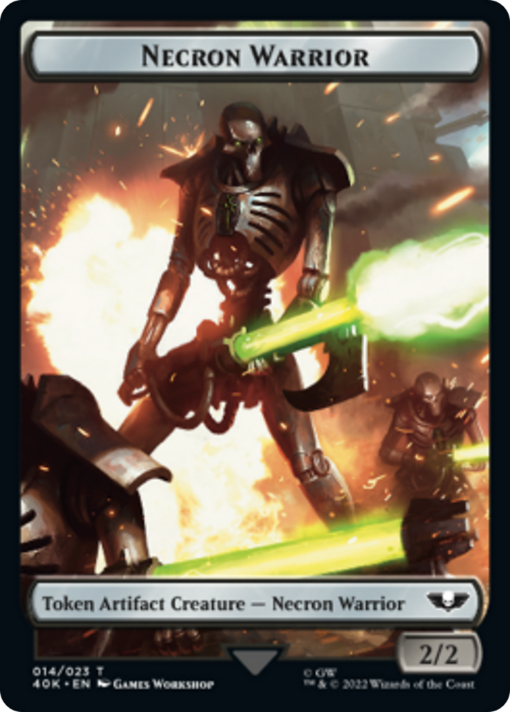 Necron Warrior // Insect Double-Sided Token [Warhammer 40,000 Tokens] | Gate City Games LLC