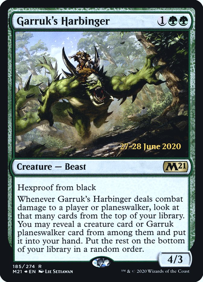 Garruk's Harbinger [Core Set 2021 Prerelease Promos] | Gate City Games LLC