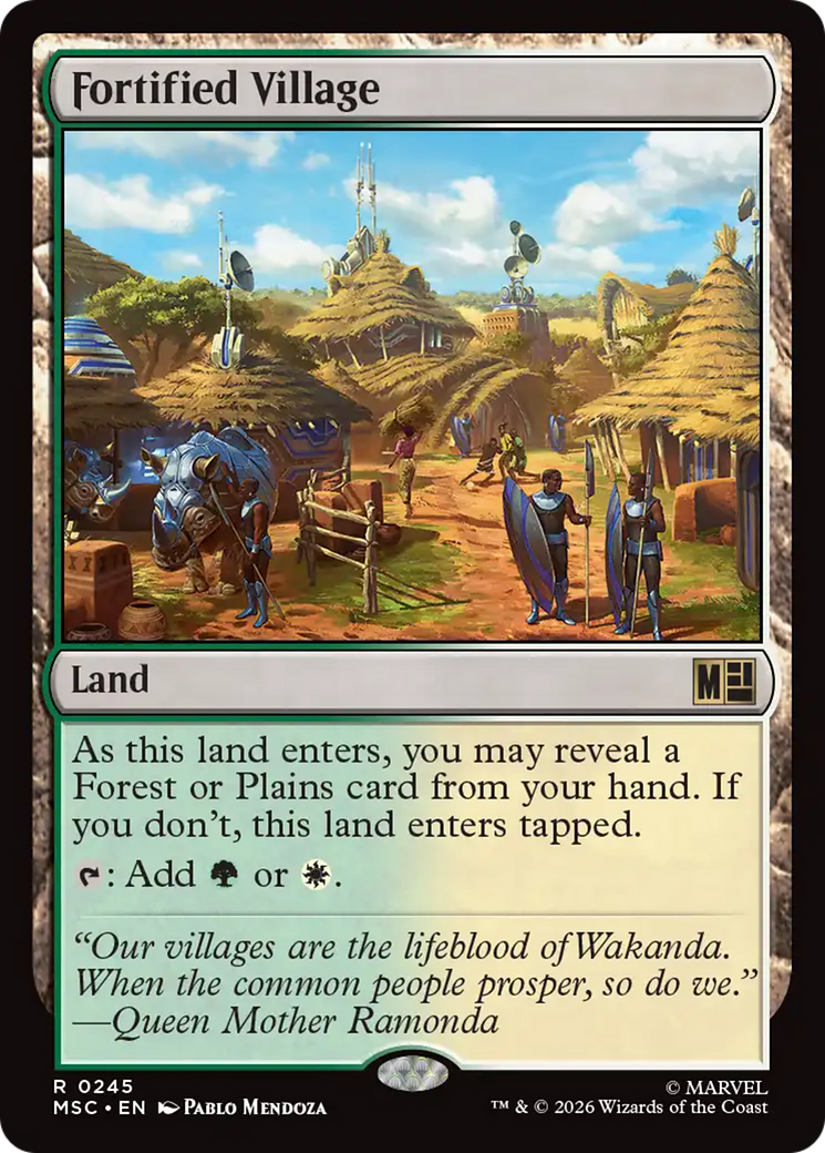 Fortified Village (Surge Foil) [Marvel Super Heroes Commander] | Gate City Games LLC