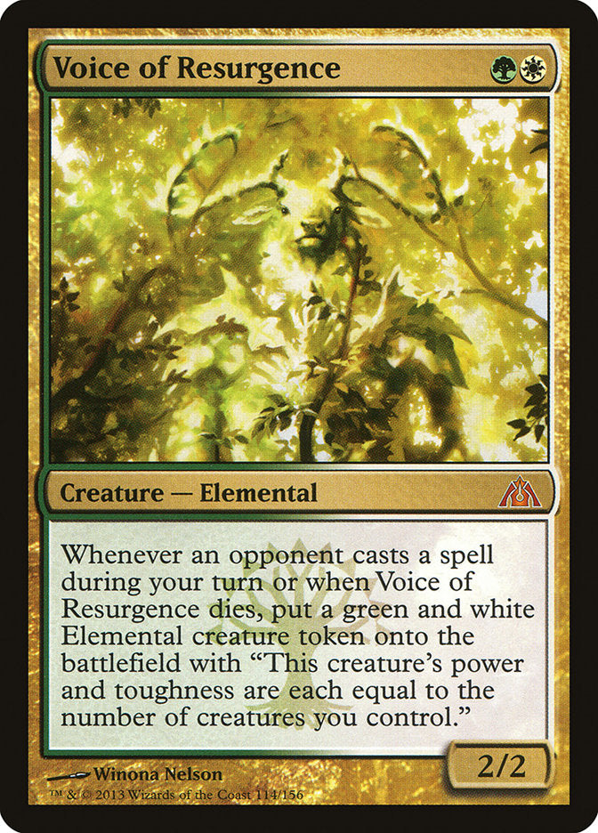 Voice of Resurgence [Dragon's Maze] | Gate City Games LLC
