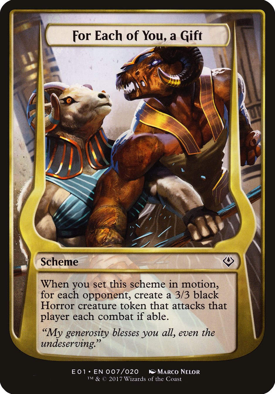 For Each of You, a Gift (Schemes) [Archenemy: Nicol Bolas Schemes] | Gate City Games LLC