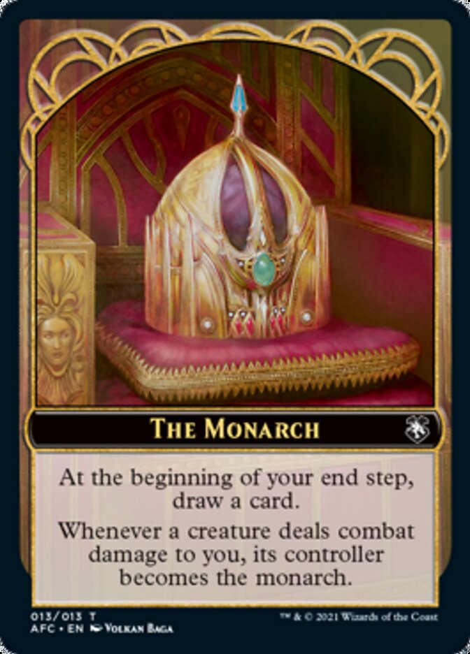 Dragon Spirit // The Monarch Double-Sided Token [Dungeons & Dragons: Adventures in the Forgotten Realms Commander Tokens] | Gate City Games LLC