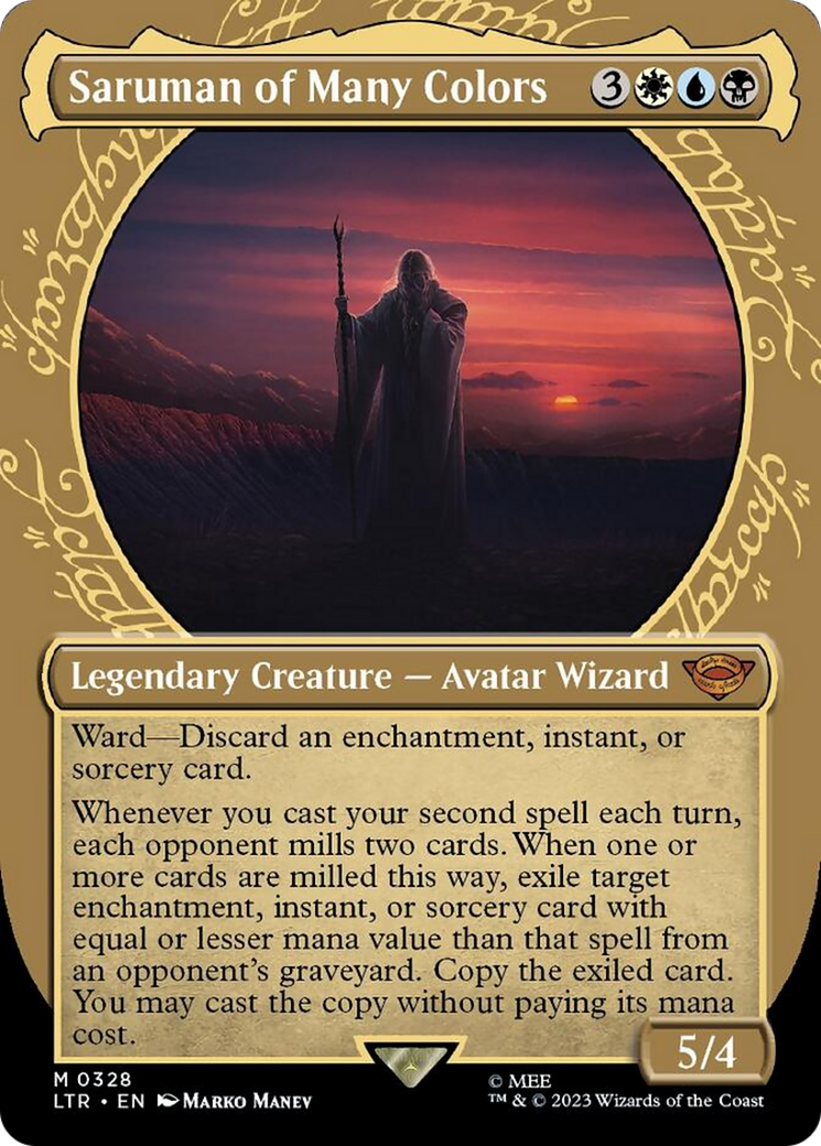 Saruman of Many Colors (Showcase Ring Frame) [The Lord of the Rings: Tales of Middle-Earth] | Gate City Games LLC