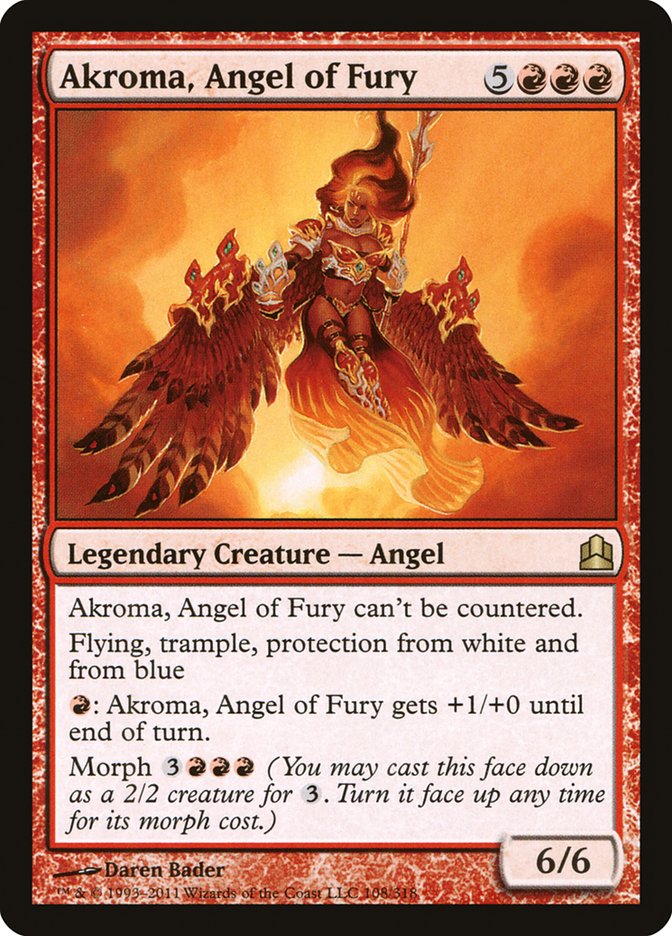 Akroma, Angel of Fury [Commander 2011] | Gate City Games LLC