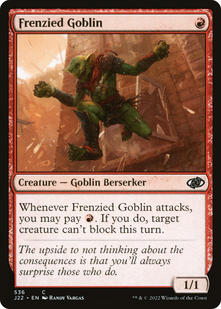 Frenzied Goblin [Jumpstart 2022] | Gate City Games LLC