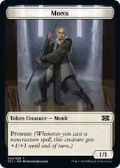Wrenn and Six Emblem // Monk Double-Sided Token [Double Masters 2022 Tokens] | Gate City Games LLC