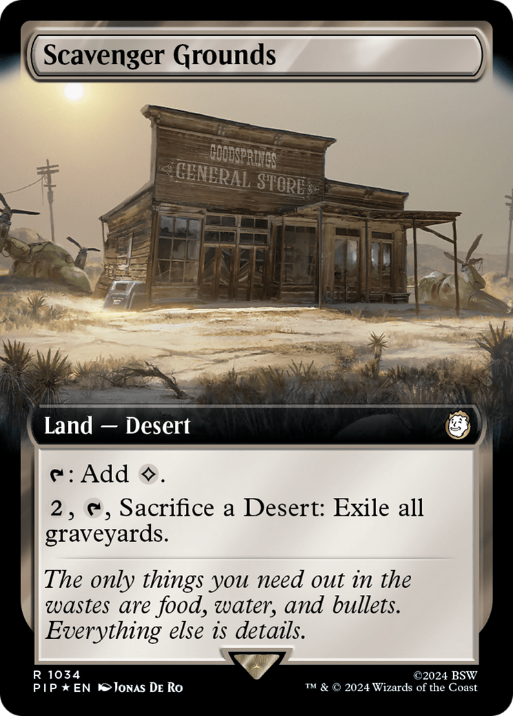 Scavenger Grounds (Extended Art) (Surge Foil) [Fallout] | Gate City Games LLC