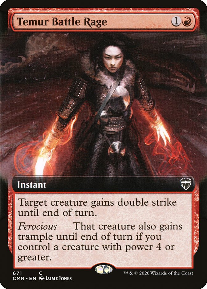 Temur Battle Rage (Extended Art) [Commander Legends] | Gate City Games LLC