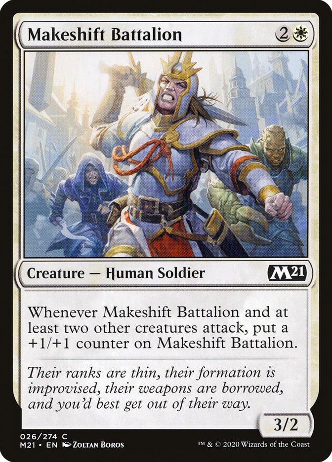 Makeshift Battalion [Core Set 2021] | Gate City Games LLC