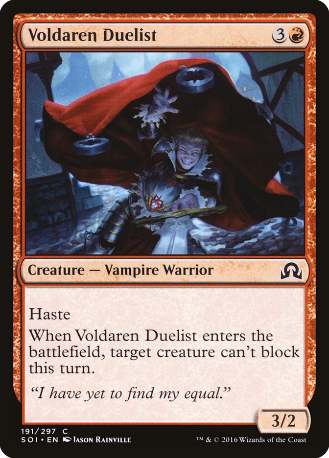 Voldaren Duelist [Shadows over Innistrad] | Gate City Games LLC