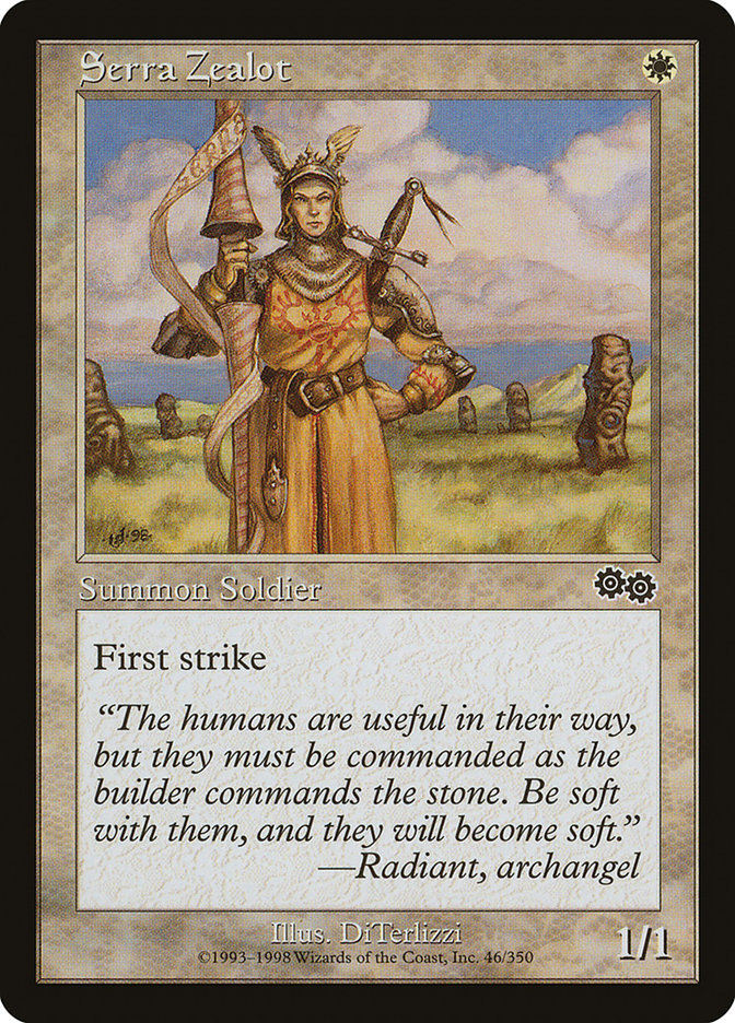 Serra Zealot [Urza's Saga] | Gate City Games LLC