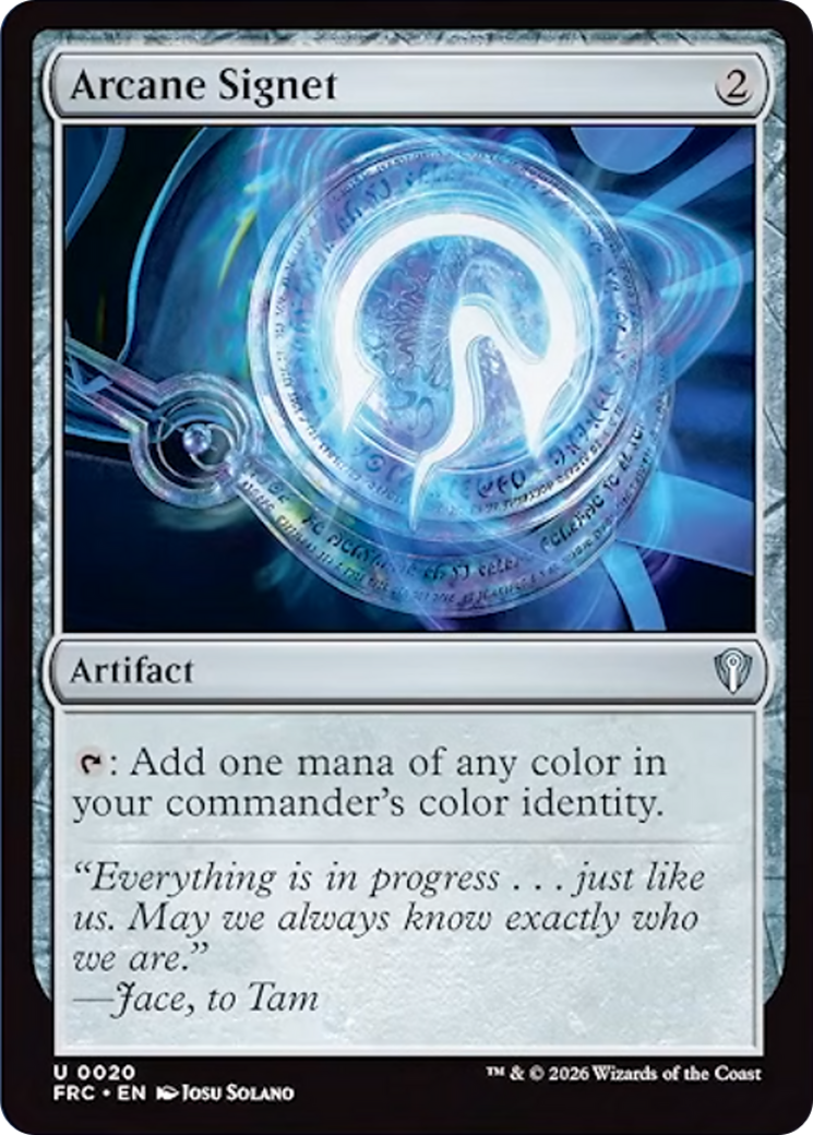 Arcane Signet [Reality Fracture Commander] | Gate City Games LLC