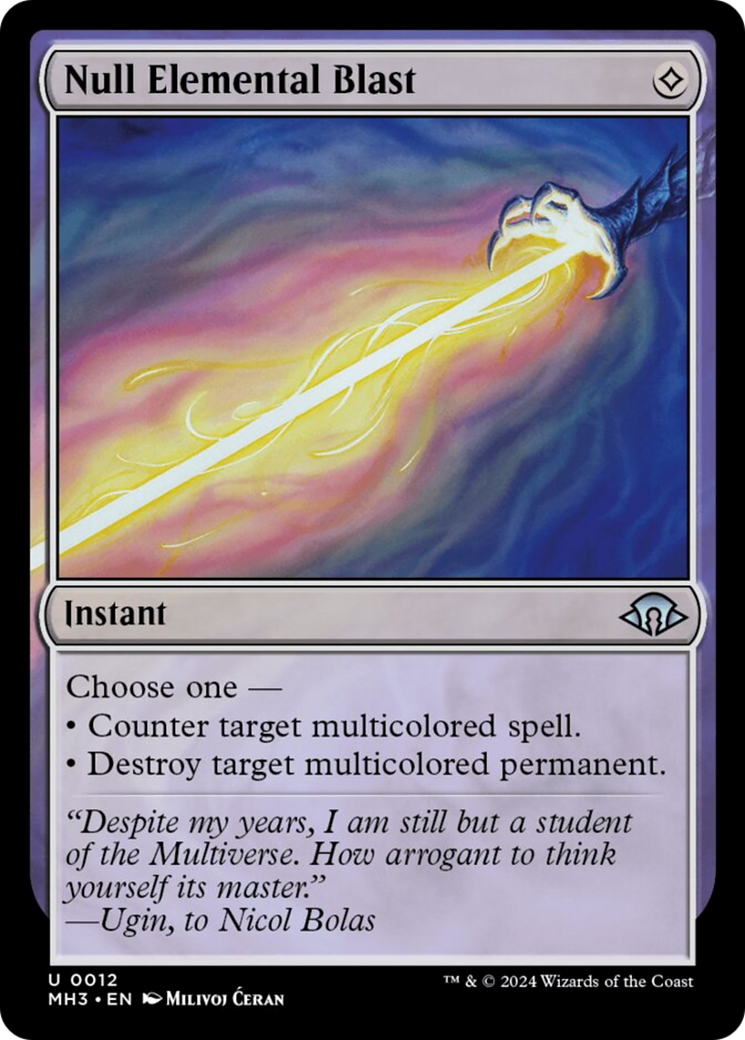 Null Elemental Blast [Modern Horizons 3] | Gate City Games LLC