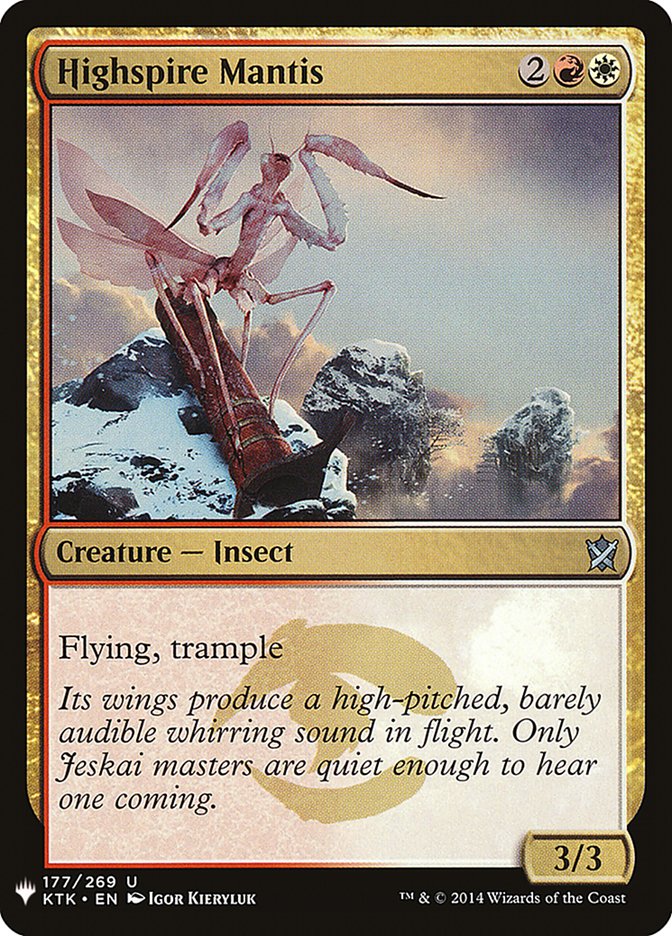 Highspire Mantis [Mystery Booster] | Gate City Games LLC