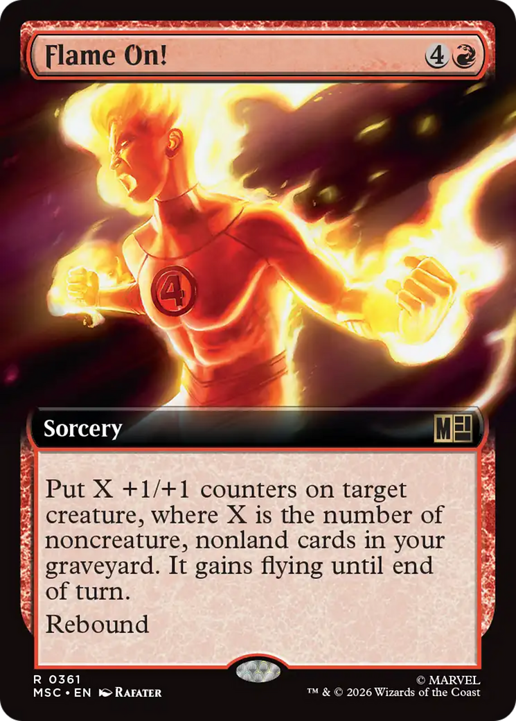 Flame On! (Extended Art) [Marvel Super Heroes Commander] | Gate City Games LLC