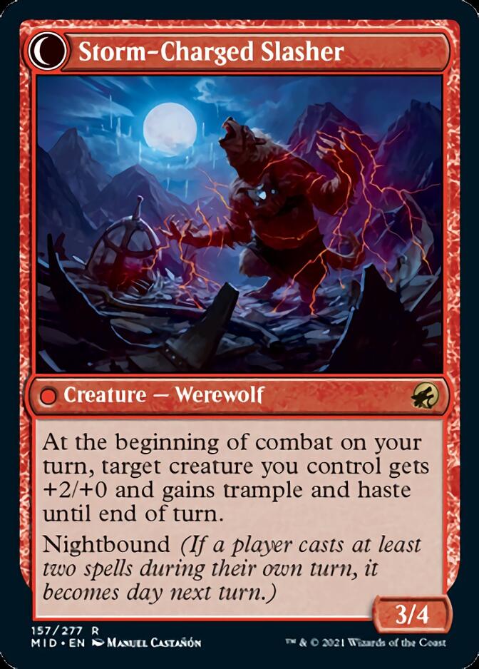 Reckless Stormseeker // Storm-Charged Slasher [Innistrad: Midnight Hunt] | Gate City Games LLC