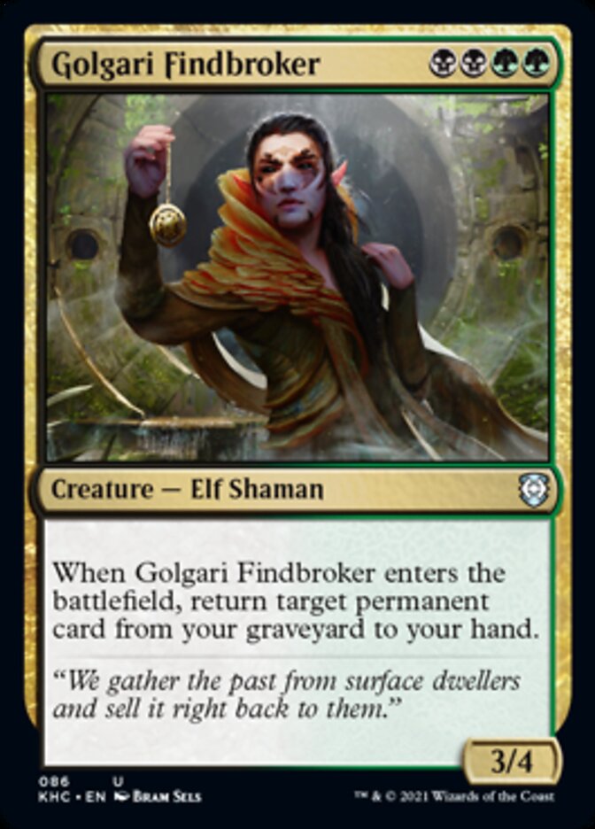 Golgari Findbroker [Kaldheim Commander] | Gate City Games LLC