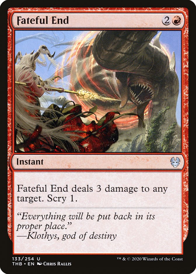 Fateful End [Theros Beyond Death] | Gate City Games LLC